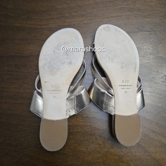 SJP by Sarah Jessica Parker Jinx Crystal Buckle Flat Sandals - Picture 8 of 9